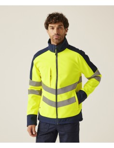 R-TRA625-Pro Hi-Vis Softshell Jacket 2